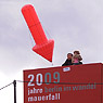 Roter Pfeil, Standortmarkierung mit Aussicht